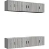 Image de vidaXL Ensemble de meubles TV 6 pcs Sonoma gris Bois d'ingÃ©nierie