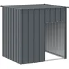 Image de Chenil D'extÃ©rieur Pour Chiens Acier Galva Anthracite 110x103x109 Cm Avec Toit