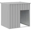 Image de Vidaxl Niche Pour Chien Avec Toit Gris Clair Acier GalvanisÃ©