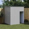 Image de Vidaxl Niche Pour Chien Avec Toit Gris Clair Acier GalvanisÃ©
