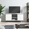 Image de vidaXL Meuble TV blanc 104x35x50 cm bois d'ingÃ©nierie