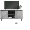 Image de Meubles TV VidaXL  Meuble TV  gris bois d'ingénierie 104x35x50 cm P31600574