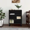 Image de vidaXL Buffet noir 57x35x70 cm bois dÂ¿ingÃ©nierie
