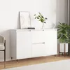 Image de vidaXL Buffet blanc 104x35x70 cm bois d'ingÃ©nierie