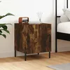 Image de vidaXL Table de chevet chÃªne fumÃ© 40x40x50 cm bois d'ingÃ©nierie
