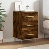 Image de vidaXL Table de chevet chÃªne fumÃ© 40x40x66 cm bois d'ingÃ©nierie
