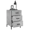 Image de Tables de chevet VidaXL  Table de chevet  Gris Béton 40x40x66 cm Bois d'ingénierie P31599637