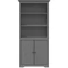 Image de vidaXL BibliothÃ¨que BODO gris 82x40x173 cm bois de pin massif