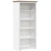 Image de vidaXL BibliothÃ¨que BODO marron 82x40x173 cm bois pin massif 5 niveaux