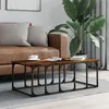Image de Vidaxl Table Basse ChÃªne FumÃ© 100x50x35,5 Cm Bois D'ingÃ©nierie