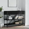 Image de vidaXL Table console avec tiroirs et Â¿Â¿tagÂ¿Â¿res noir bois d'ingÂ¿Â¿nierie