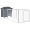 Image de Vidaxl Niche Pour Chien Avec Toit Anthracite Acier GalvanisÃ©