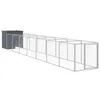 Image de Vidaxl Niche Pour Chien Avec Cour Anthracite 110x813x110 Cm