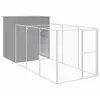 Image de Vidaxl Niche Pour Chien Avec Cour Gris Clair 165x455x181 Cm