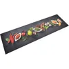 Image de vidaXL Tapis de cuisine lavable impression d'Ã©pices 45x150 cm velours