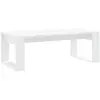 Image de Tables basses VidaXL  Table basse  102x50x35 cm bois d'ingénierie blanc P31600106