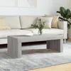 Image de vidaXL Table basse sonoma gris 102x50x36 cm bois d'ingÃ©nierie