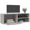 Image de vidaXL Meuble TV sonoma gris 120x34x37 cm bois d'ingÃ©nierie