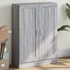 Image de vidaXL BibliothÃ¨que sonoma gris 82,5x30,5x115 cm bois d'ingÃ©nierie
