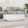 Image de Table Basse Blanche 100x49,5x31 cm bois contreplaquÃ©