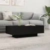 Image de Table Basse Noire 100x49,5x31 cm bois contreplaquÃ©