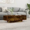 Image de Vidaxl Table Basse ChÃªne FumÃ© 100x49,5x31 Cm Bois D'ingÃ©nierie