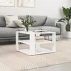 Image de vidaXL Table basse blanc 59,5x59,5x40 cm bois d'ingÃ©nierie
