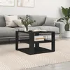 Image de vidaXL Table basse noir 59,5x59,5x40 cm bois d'ingÃ©nierie