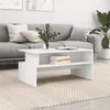 Image de vidaXL Table basse blanc 90x55x42,5 cm bois d'ingÃ©nierie