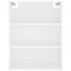 Image de vidaXL Buffet haut Blanc 69,5x34x180 cm Bois d'ingÃ©nierie