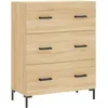 Image de Vidaxl Buffet Haut ChÃªne Sonoma 69,5x34x180 Cm Bois D'ingÃ©nierie