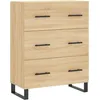 Image de Vidaxl Buffet Haut ChÃªne Sonoma 69,5x34x180 Cm Bois D'ingÃ©nierie