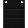 Image de vidaXL Buffet haut Noir 69,5x34x180 cm Bois d'ingÃ©nierie