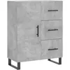 Image de vidaXL Buffet haut Gris bÃ©ton 69,5x34x180 cm Bois d'ingÃ©nierie