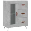 Image de vidaXL Buffet haut Gris bÃ©ton 69,5x34x180 cm Bois d'ingÃ©nierie