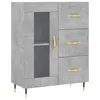 Image de vidaXL Buffet haut Gris bÃ©ton 69,5x34x180 cm Bois d'ingÃ©nierie