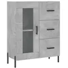 Image de vidaXL Buffet haut Gris bÃ©ton 69,5x34x180 cm Bois d'ingÃ©nierie