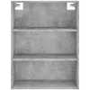 Image de vidaXL Buffet gris bÃ©ton 69,5x32,5x180 cm bois d'ingÃ©nierie