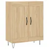 Image de Vidaxl Buffet Haut ChÃªne Sonoma 69,5x34x180 Cm Bois D'ingÃ©nierie