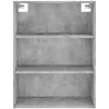 Image de vidaXL Buffet haut Gris bÃ©ton 69,5x34x180 cm Bois d'ingÃ©nierie