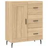 Image de Vidaxl Buffet Haut ChÃªne Sonoma 69,5x34x180 Cm Bois D'ingÃ©nierie