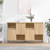 Image de vidaXL Buffets 2 pcs chÃªne sonoma bois d'ingÃ©nierie