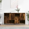 Image de vidaXL Buffets 2 pcs chÃªne fumÃ© bois d'ingÃ©nierie