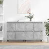 Image de vidaXL Buffets 2 pcs gris bÃ©ton bois d'ingÃ©nierie