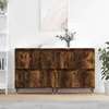 Image de vidaXL Buffets 2 pcs chÃªne fumÃ© bois d'ingÃ©nierie