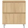 Image de vidaXL Buffets 2 pcs chÃªne sonoma bois d'ingÃ©nierie