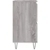 Image de vidaXL Buffets 2 pcs sonoma gris bois d'ingÃ©nierie
