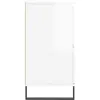 Image de vidaXL Buffets 3 pcs blanc brillant bois d'ingÃ©nierie