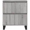 Image de vidaXL Buffets 3 pcs Sonoma gris Bois d'ingÃ©nierie