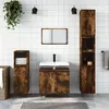 Image de Vidaxl Ensemble De Meubles De Salle De Bain 3 Pcs ChÃªne FumÃ©